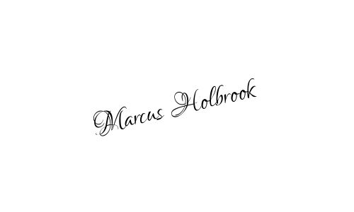 Marcus Holbrook name signature